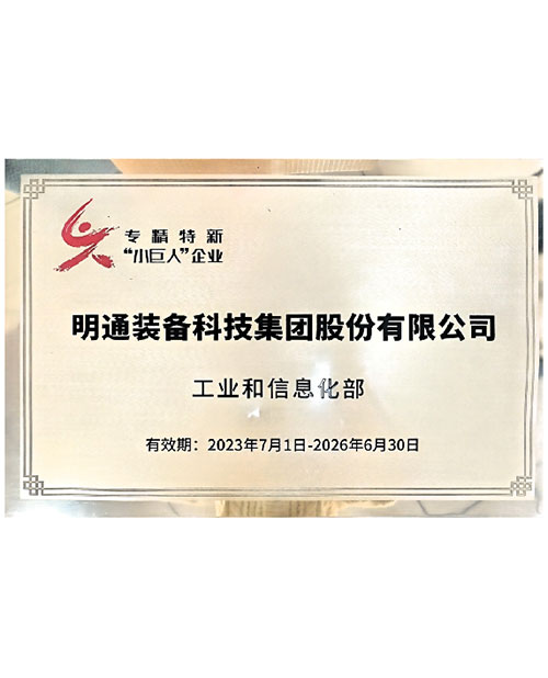 國家專精特新小巨人